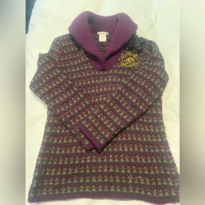 Oscar De La Renta knit sweater size XS